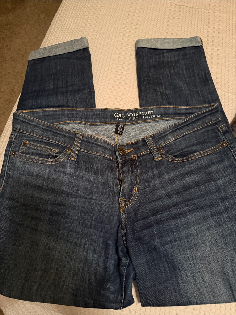 Gap Boyfriend Fit Jeans - Dark Blue